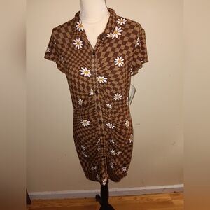 No Boundaries Super Soft Flower Dress Size Large NWT